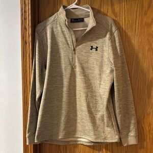 Under Armour Cold Gear Beige Quarter-Zip Pullover